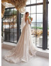Spaghetti Straps Beaded Lace Tulle Fashion Wedding Dress